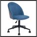 Latitude Run® Benvinda Task Chair Upholstered, Steel in Black/Blue/Gray | 33.7 H x 22.4 W x 22.4 D in | Wayfair 9E7319BAA4FD473598D02EEF50C2A3EC