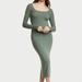 Women's Victoria's Secret Ribbed Modal Long-Sleeve Slip Dress