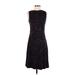 Lauren by Ralph Lauren Casual Dress - A-Line Crew Neck Sleeveless: Black Dresses - New - Women's Size Small Petite