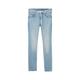 Tom Tailor Tapered Jeans mit recycelter Baumwolle Damen light stone blue denim, Gr. 30-32, Weiblich Denim Hosen