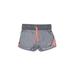 Adidas Athletic Shorts: Gray Color Block Activewear - Women's Size Small