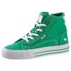 Schnürboots MUSTANG SHOES "High-Top-Sneaker, Freizeitschuh", Damen, Gr. 37, grün, Textil, sportlich, Schuhe, Plateau, High Top-Sneaker, Freizeitschuh mit Innenreißverschluss