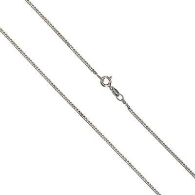 Collierkettchen VIVANCE "925 Silber Panzerkette diamantiert", weiß, Halsketten, Damen, 50cm, 50cm, Silber 925 (Sterlingsilber), L: 50cm, glänzend, B:1.2mm Image