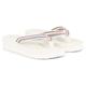 Zehentrenner TOMMY HILFIGER "WEDGE STRIPES BEACH SANDAL" Gr. 41, bunt (beige, blau, rot) Damen Schuhe Zehentrenner