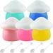 NUOLUX 1 Set of Mushroom Shaped Cream Jars 10g Empty Facial Cream Jars Travel Cream Containers with Spoons