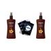 Island Tanning Oil Dry Spray SPF 6 Made with Coconut Oil - 2 pack - 8oz per pack - Hawaiian Tropic - plus 3 My Outlet Mall Resealable Storage Pouches