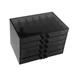 Jewelry Organizer Box 5 Layers Jewelry Display Stand False Nail Storage Case clear black