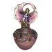 Jeweled Enamel Purple & Fairy Purple Frosted Perfume Bottle