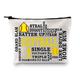 XYANFA Softball Gift Softball Player Inspirational Gift Life GRAND SLAM SHORT STOP BATTER UP Softball Theme Makeup Bag (SOFTBALL)