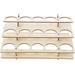 Wood Storage Shelves Paintbrush Holder Rack Paints Organizer Manicure Tools Miniature Craft