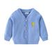 NIUREDLTD Children Toddler Kids Baby Boys Girls Long Sleeve Knitted Sweater Cardigan Coat Jacket Outfits Size 120