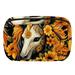 OWNTA Unicorn Skull Sunflower Pattern Cosmetic Storage Bag with Zipper - Lightweight Large Capacity Makeup Bag for Women - Includes Small Personalized Transparent Bag