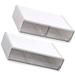 2 Pcs Drawer Storage Box Style Makeup Organizer Case Shelf Drawers Desktop Holder Decorative Table Office