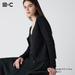 Women's Lace Round Neck Long-Sleeve Short Cardigan | Black | Large | UNIQLO US