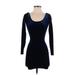 American Apparel Cocktail Dress - Bodycon: Blue Dresses - Women's Size Small