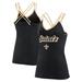 Women's Fanatics Branded Black New Orleans Saints Go For It Strappy Crossback Tank Top