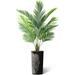 Artificial Tree I Black White Wood Tree Rigs Patter Plater Fake Areca Tropical Palm Silk Tree For Idoor Ad Outdoor Home Decoratio - 66 Overall Tall (Plat Plus Tree)