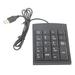 Numeric Keypad Portable USB Numeric Keypad Number Keyboard with Cable for Laptop