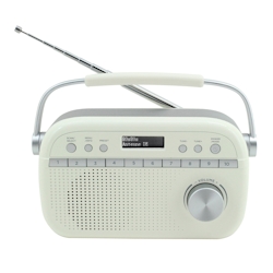 Soundmaster DAB280BE tragbares Digitalradio DAB+ UKW-RDS Kopfhörerbuchse Retro