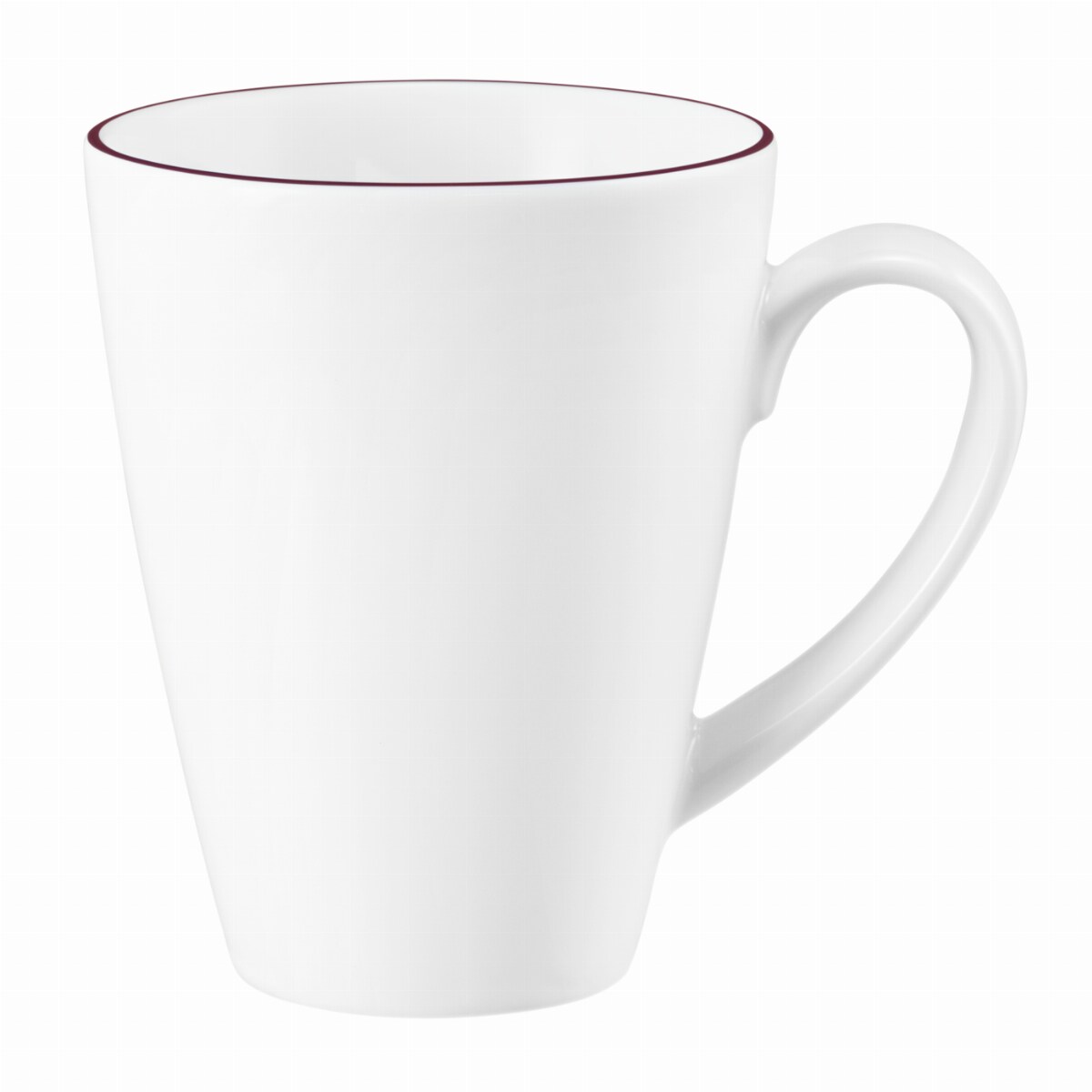 Becher mit Henkel Tambel 0,35 l - Seltmann Weiden Lido - Dekor V6 weinrot 10867 - 2 Stück Image