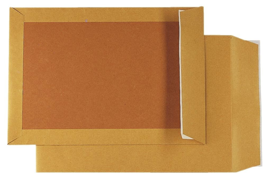 mayer-network 30002527 Papprückwandtaschen Recycling - B4, ohne Fenster, 130 g/qm, braun, 125 Stück Image