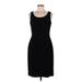 Ann Taylor Casual Dress - Sheath Scoop Neck Sleeveless: Black Print Dresses - Women's Size 6