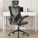 Ergonomic Mesh Desk Chair, High Back Computer Chair, Adjustable Headrest w/ Flip-Up Arms, Lumbar Support, Swivel Executive Chair