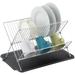 J&V TEXTILES Collapsible Dish Drying Rack - Popup for Easy Storage, Drain Water Directly into The Sink, Room for...