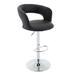 Upholstered Bucket Seat Adjustable Bar Stool