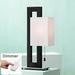 Floating Square Modern Accent Table Lamp 20 1/2" High Black Dimmer - 9" x 20"