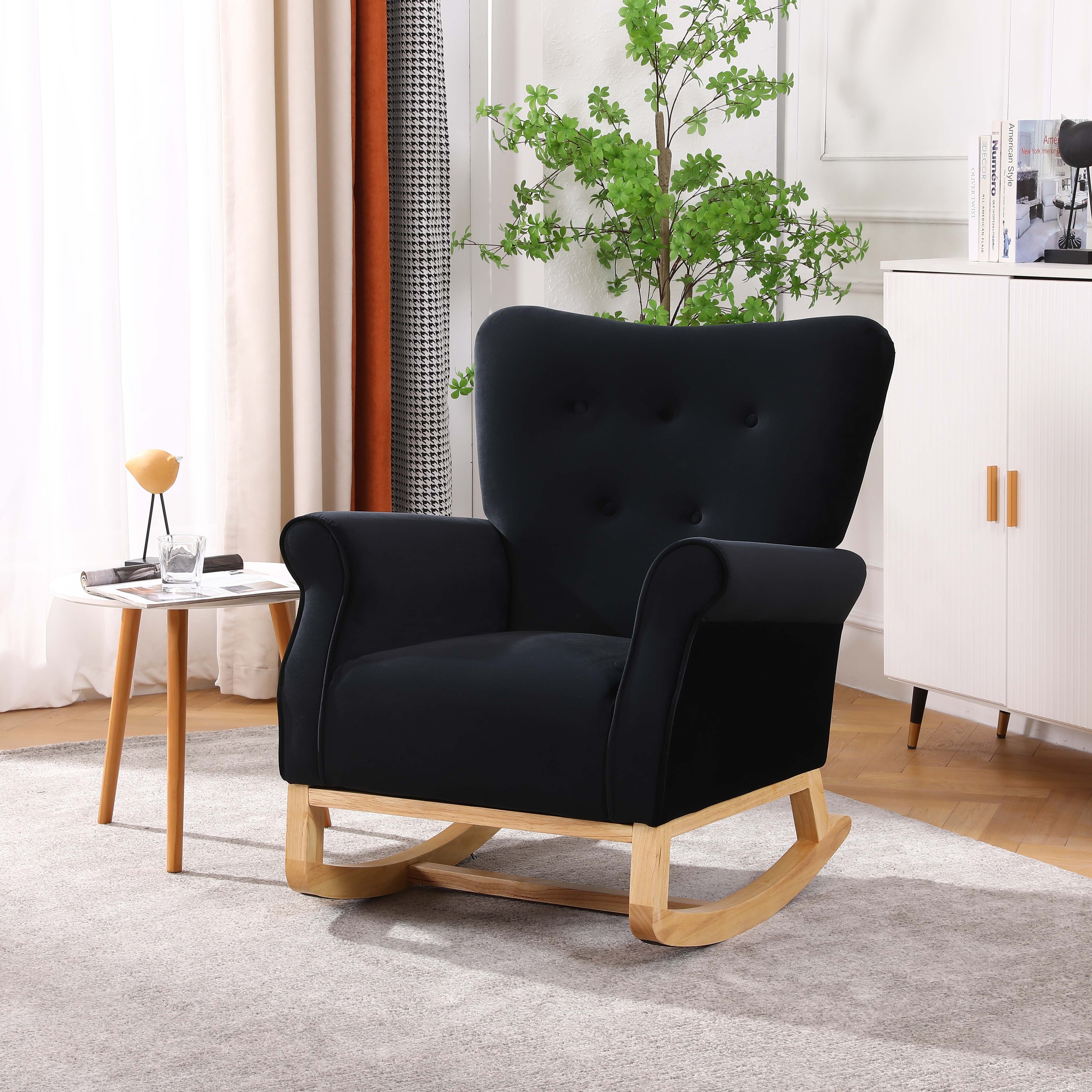 Velvet Rocking Chair