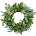 Eucalyptus and Olive Leaf Twig Spring Wreath, 24-Inch