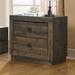 2 Pieces Wooden Captain Bedroom Set /Full Bed and Nightstand