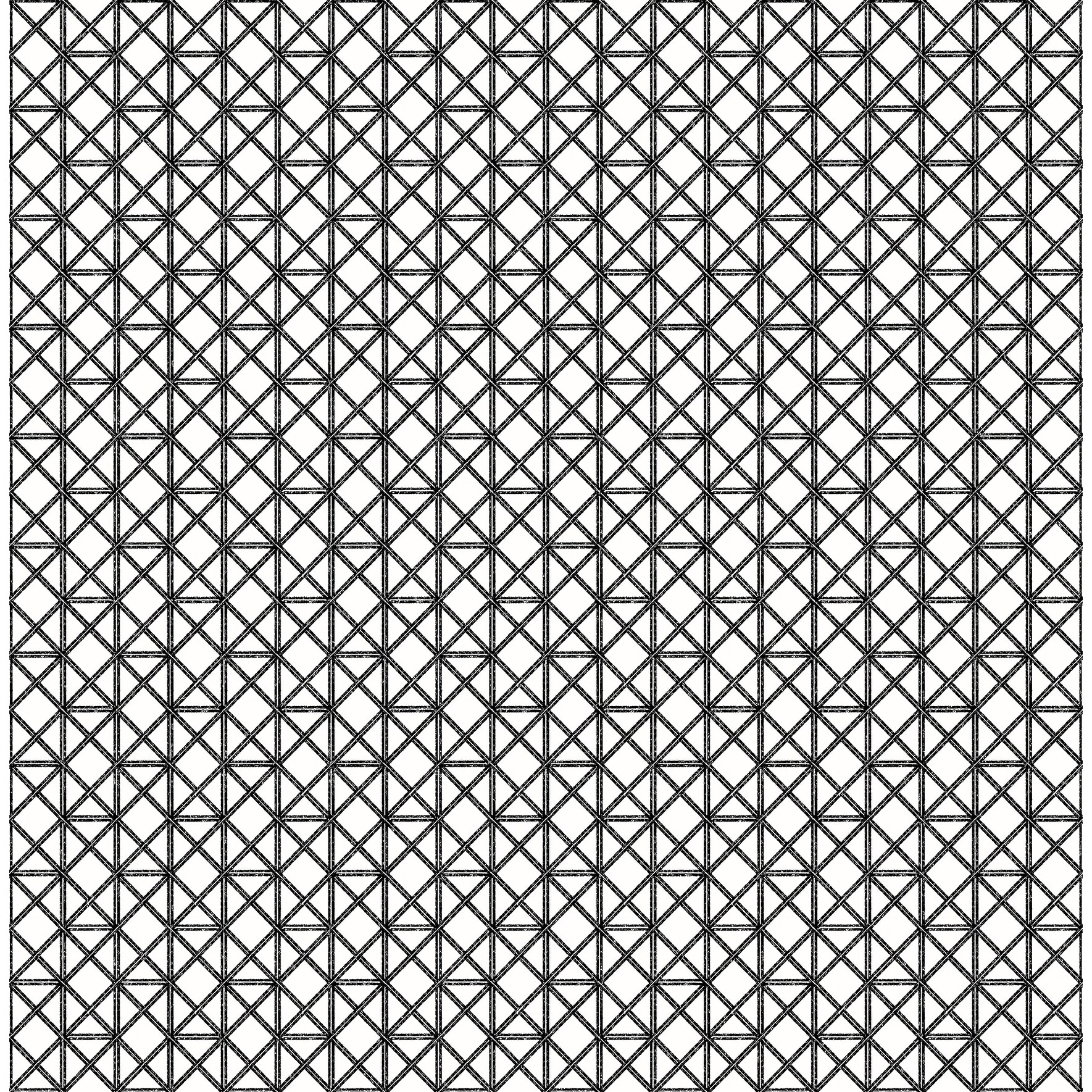 A-Street Prints Lisbeth Black Geometric Lattice Wallpaper