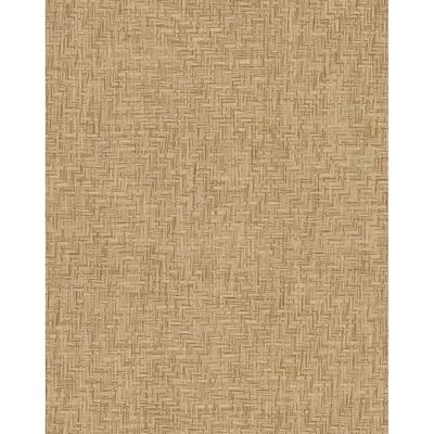 York Wallcoverings Interlocking Weave Sisal Grasscloth Brown Wallpaper