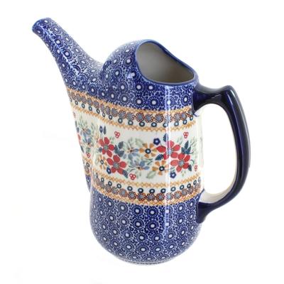 Blue Rose Polish Pottery K055 Manufaktura Watering Can