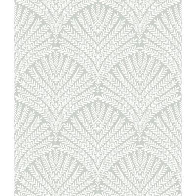 York Wallcoverings Beachcomber Green & White Wallpaper