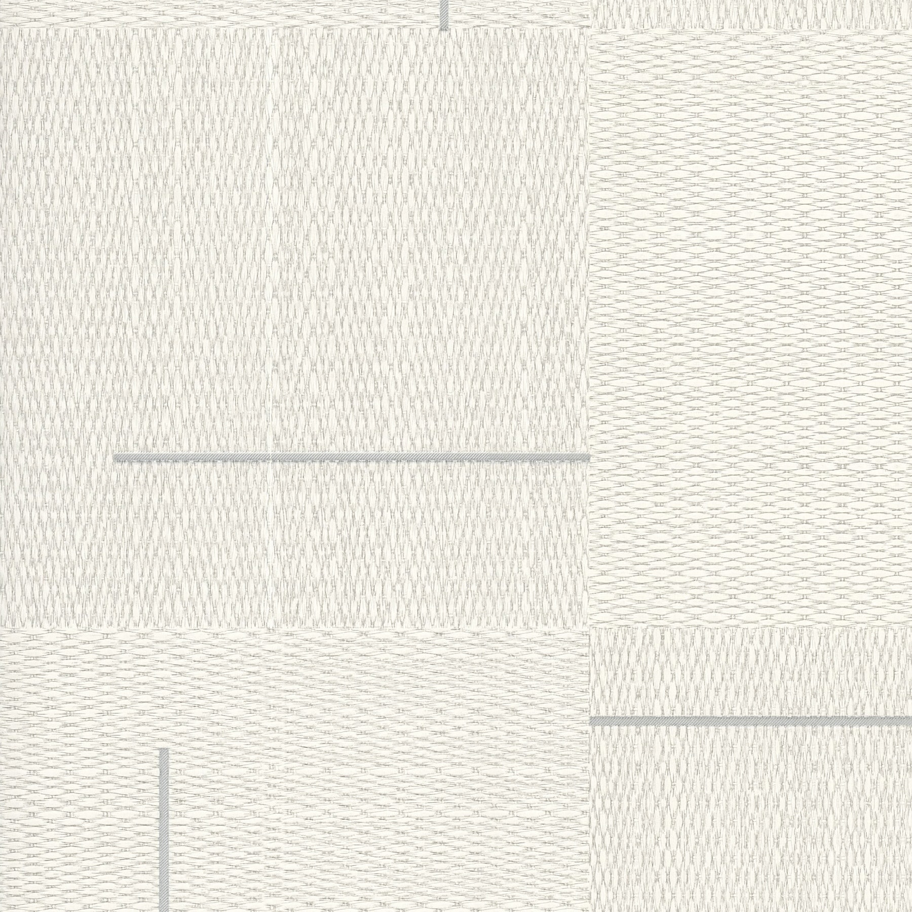 York Wallcoverings Geo Block Weave Ivory Wallpaper