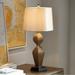 Modern Table Lamp 30" Tall Gold Twist Sculptural for Bedroom - 14" x 30"