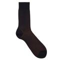 Falke Fine Shadow Ribbed Cotton-blend Socks - Navy - 41-42