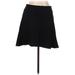 Ann Taylor LOFT Outlet Casual Mini Skirt Mini: Black Solid Bottoms - Women's Size Medium