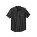 Men's Big & Tall Boulder Creek® Short Sleeve Shirt by Boulder Creek in Grey Wash (Size 5XL)