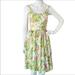 Anthropologie Dresses | Anthropologie Snak Retro Yellow Floral Daisy Print Dress | Color: Green/Yellow | Size: 10