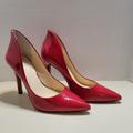 Jessica Simpson Shoes | Jessica Simpson Cassani Pointed Toe Stiletto Pump Size 10m Red Muse Patent | Color: Red | Size: 10