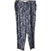Jessica Simpson Pants | Jessica Simpson Blue Deco Pants Size L | Color: Blue/White | Size: L