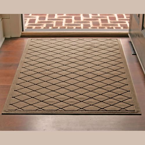 Abalynn Argyle Estates Doormat 52 x 34, 52 x 34, Khaki