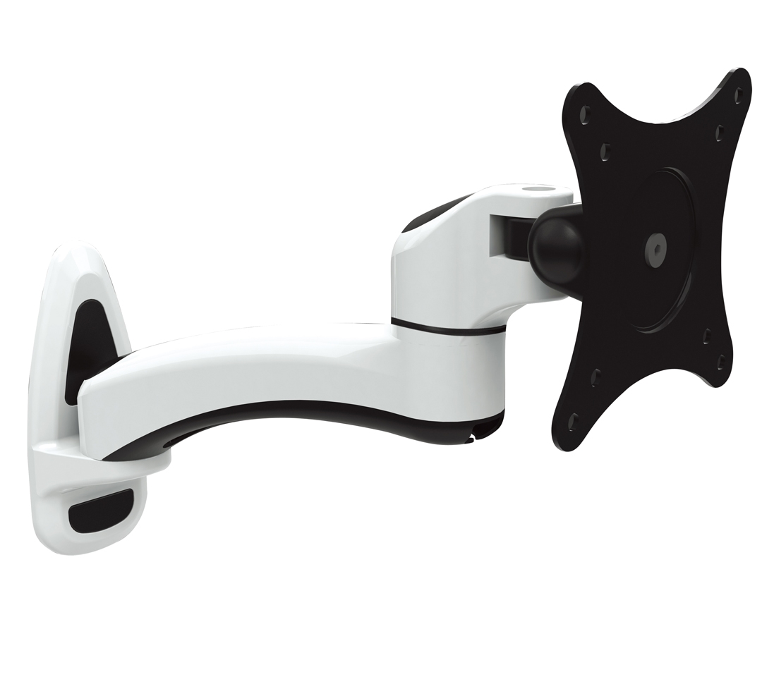 JENIMAGE ME120WM-Wandhalterung - 1 Monitor Neigen -90 bis +45 Grad Drehen 180 Grad Schwenken 360 Grad fuer 15 bis 27 Zoll Image