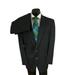 Burberry Suits & Blazers | Burberry Mens Suit Pinstripe Gray Black Wool 46 R Waist 40 X 32 Striped | Color: Black/Gray | Size: 46r