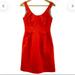 J. Crew Dresses | J.Crew Jcrew Suiting Red Pleated Fit And Flare Cocktail Dress Women’s Mini | Color: Red | Size: 2