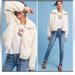 Anthropologie Jackets & Coats | Anthropologie Elevenses Bristol Faux Fur Bomber Jacket Sz M | Color: Cream | Size: M